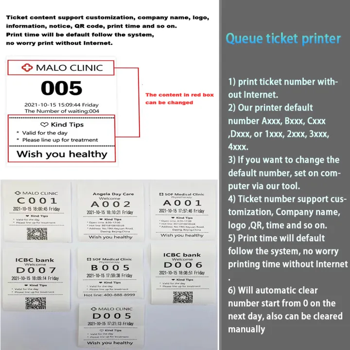 Soonpos 80mm Queue Ticket Ther - Commercial Printing Inc recension och pris
