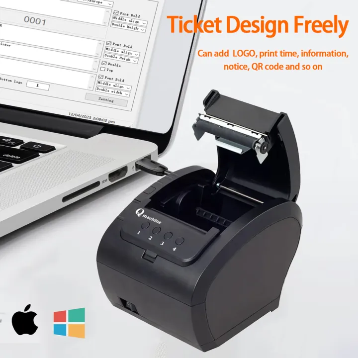 Soonpos 80mm Queue Ticket Ther - Commercial Printing Inc recension och pris