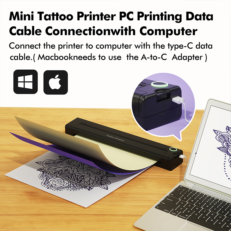 A4 Mini Portable Printer Wirel - Commercial Document Printing recension och pris